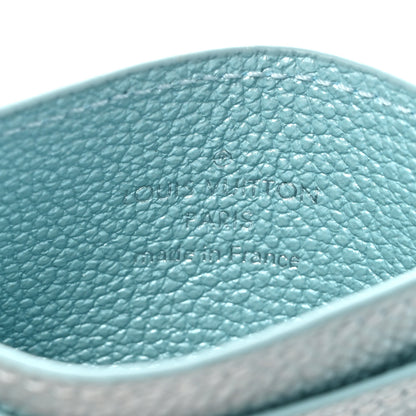 Louis Vuitton Empreinte Monogram LV Charms Card Holder Pearly Lagoon Turquoise 6 of 7