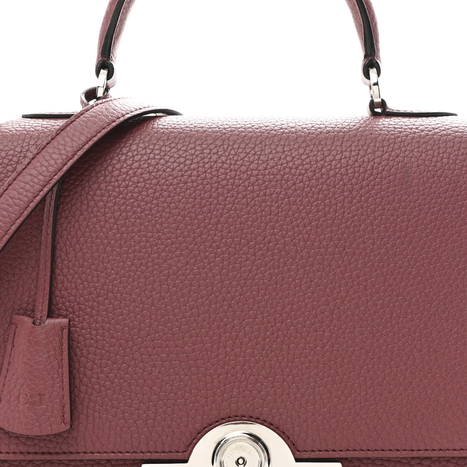 Moynat Carat Calfskin Rejane PM Wood Rose 7 of 9