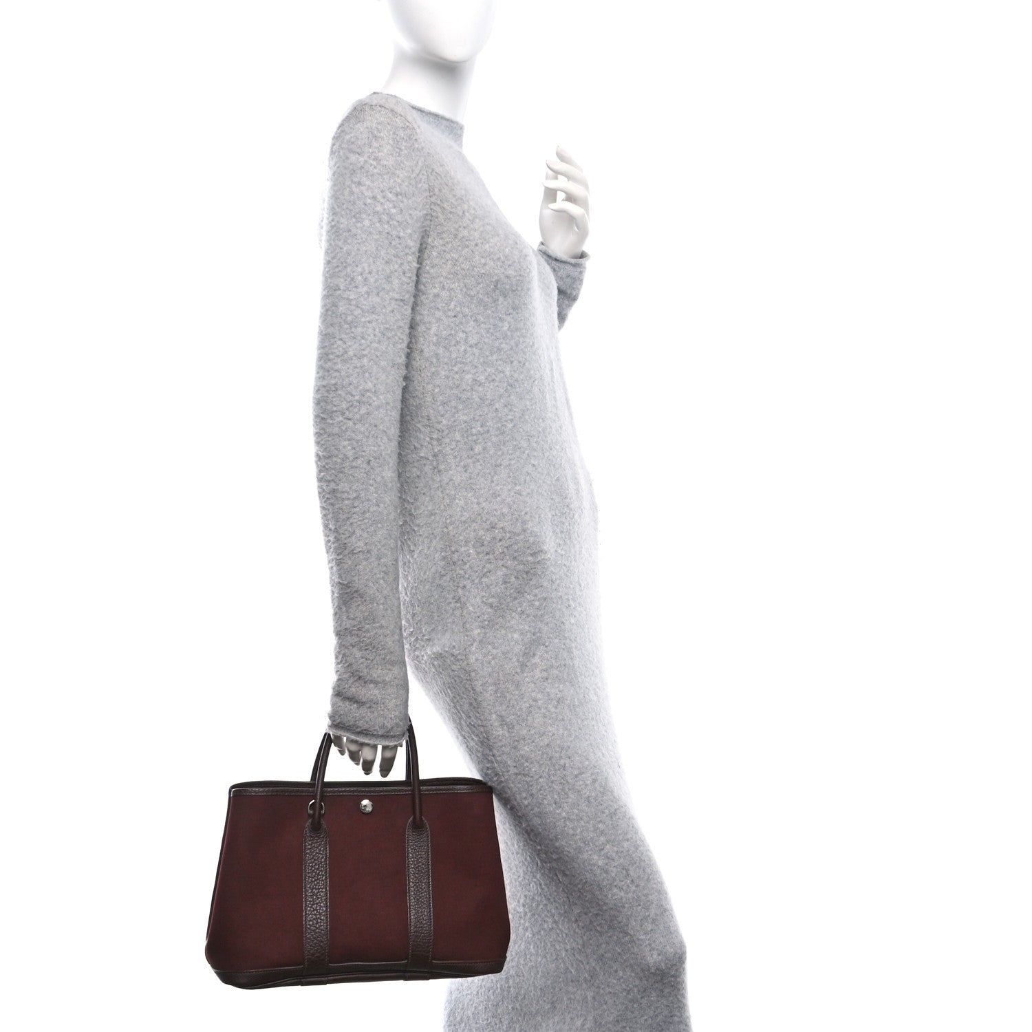 Hermes Toile Militaire Negonda Garden Party 30 TPM Havane Rouge H 2 of 10