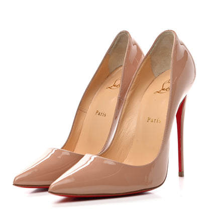 Christian Louboutin Patent So Kate 120 Pumps 40 Nude 3 of 10