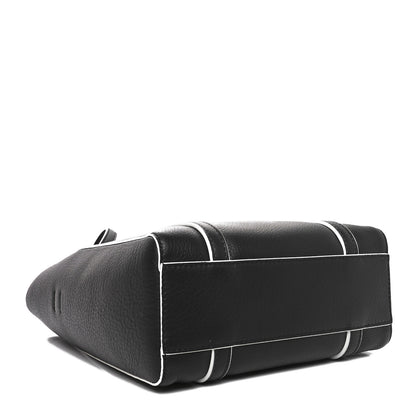 Balenciaga Smooth Calfskin Logo Double Sided XXS Everyday Tote Black White 4 of 9