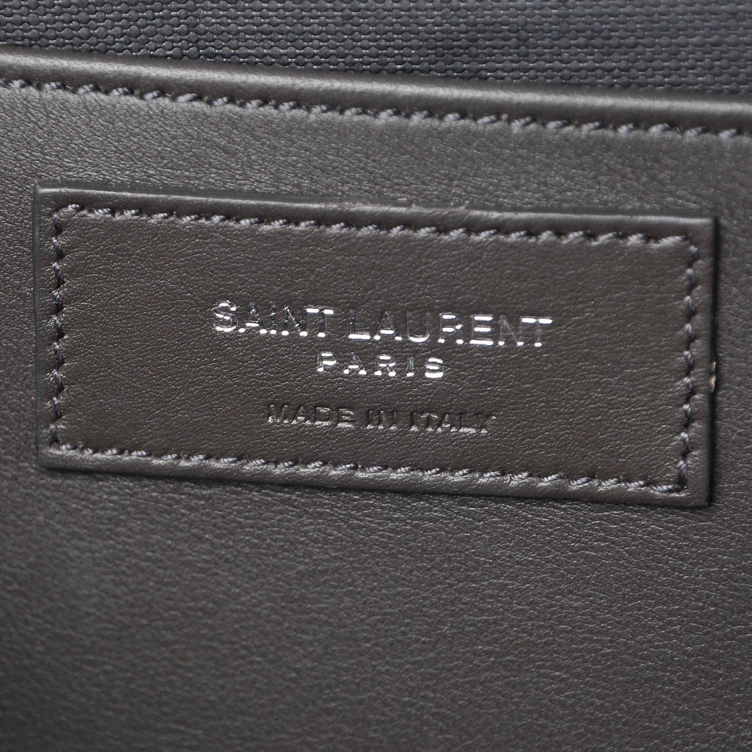 Saint Laurent Calfskin Crocodile Embossed Small Monogram Downtown Cabas Earth 7 of 10