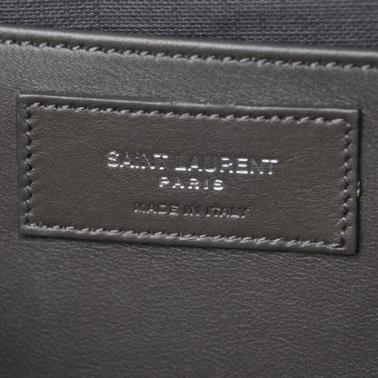 Saint Laurent Calfskin Crocodile Embossed Small Monogram Downtown Cabas Earth 7 of 10
