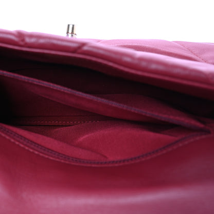 Chanel Goatskin Quilted Medium Chanel 19 Flap Red 6 of 12