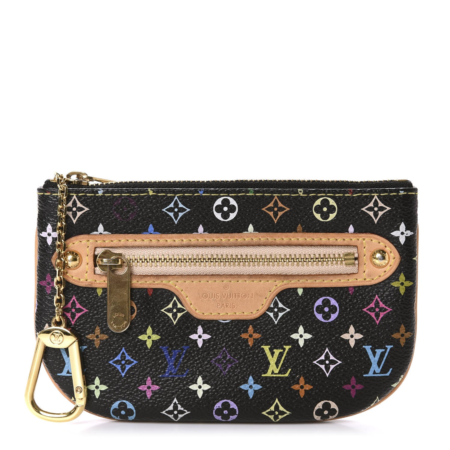 Louis Vuitton Monogram Multicolor Pochette Plate MM Black 1 of 8