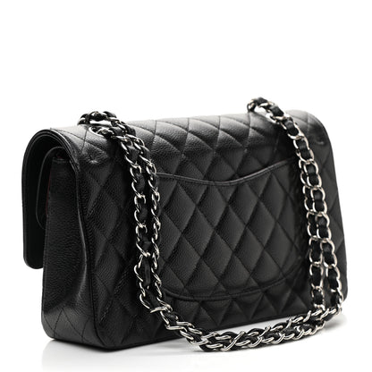 Chanel Caviar Quilted Medium Double Flap Black 3 of 9