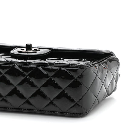 Chanel Patent Calfskin Quilted Mini Rectangular Flap So Black 6 of 11