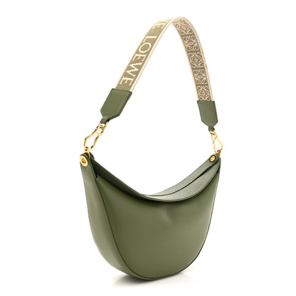 Loewe Satin Calfskin Jacquard Luna Bag Avocado Green 3 of 11