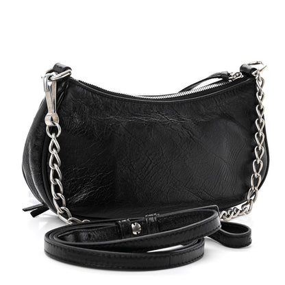 Balenciaga Agneau Arena Le Cagole Mini Purse With Chain Black 3 of 9