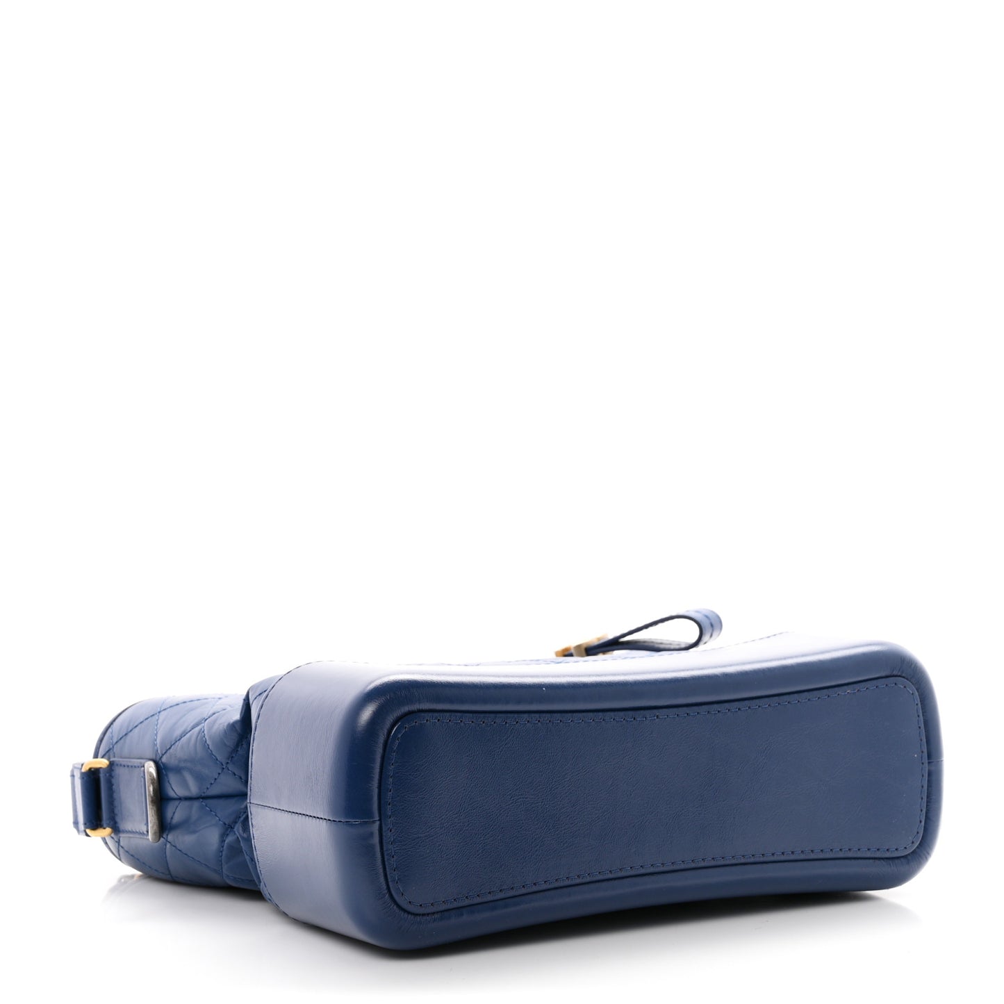 Aged Calfskin Quilted Medium Gabrielle Hobo Blue