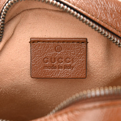 Gucci Azalea Calfskin Matelasse Diagonal Mini GG Marmont Round Shoulder Bag Cuir 5 of 9