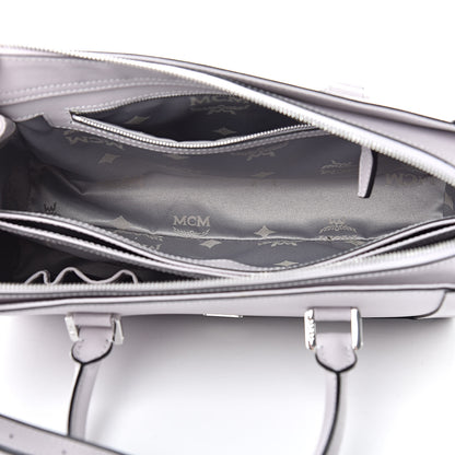 MCM Saffiano Medium Nuovo Tote Gull Gray 5 of 12