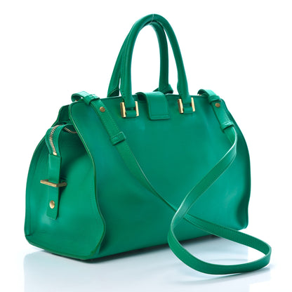 Saint Laurent Calfskin Small Classic Y Cabas Green 2 of 12