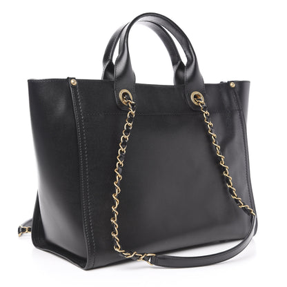 Chanel Caviar Small Studded Deauville Tote Black 2 of 12