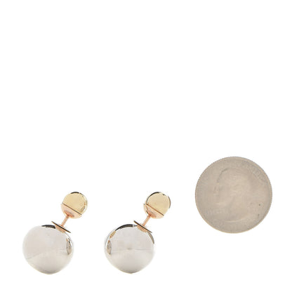 Christian Dior Mise En Dior Tribal Earrings Silver Gold 2 of 4
