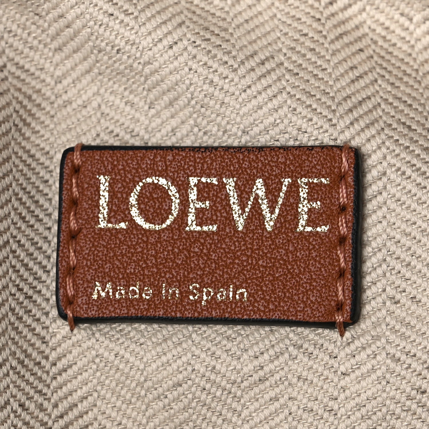 Loewe Jacquard Anagram Calfskin Small Cubi Bag Ecru Tan 6 of 9