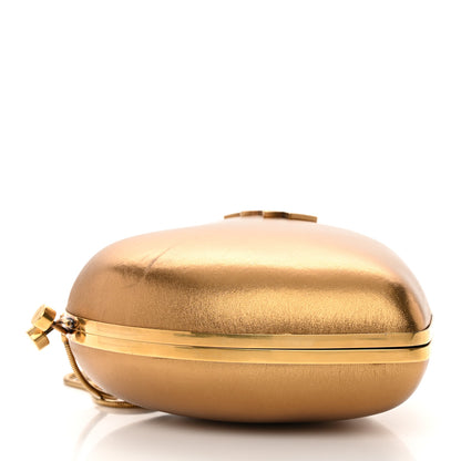 Saint Laurent Smooth Calfskin Heart Monogram Love Box Crossbody Gold 4 of 14