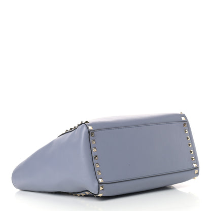 Valentino Garavani Vitello Rockstud Double Handle Tote London Stone 3 of 13