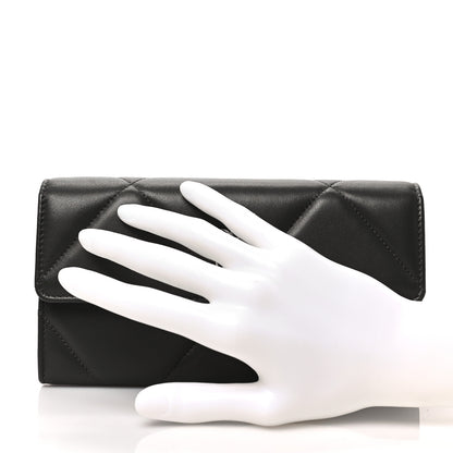 Chanel Lambskin Quilted Chanel 19 Flap Wallet Khaki 2 of 8