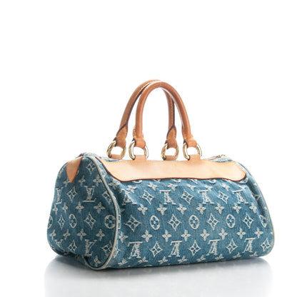 Louis Vuitton Monogram Denim Neo Speedy Blue 3 of 8