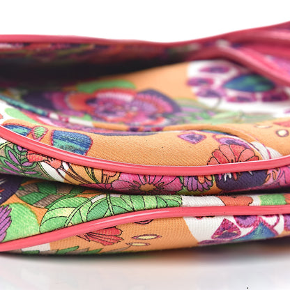 Christian Dior Canvas Floral Saddle Bag Multicolor 9 of 10
