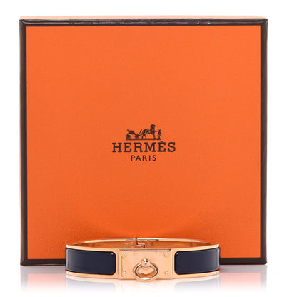 Hermes Enamel Clic Anneau Bracelet PM Bleu Indigo 6 of 6