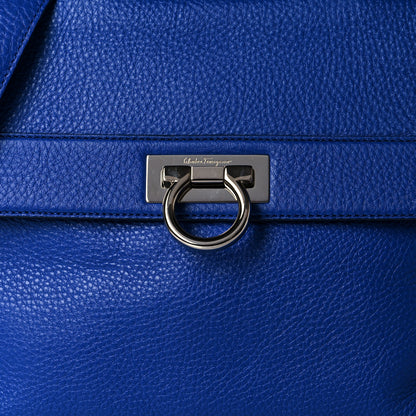 Salvatore Ferragamo Grained Calfskin Sofia Satchel Blue 8 of 10