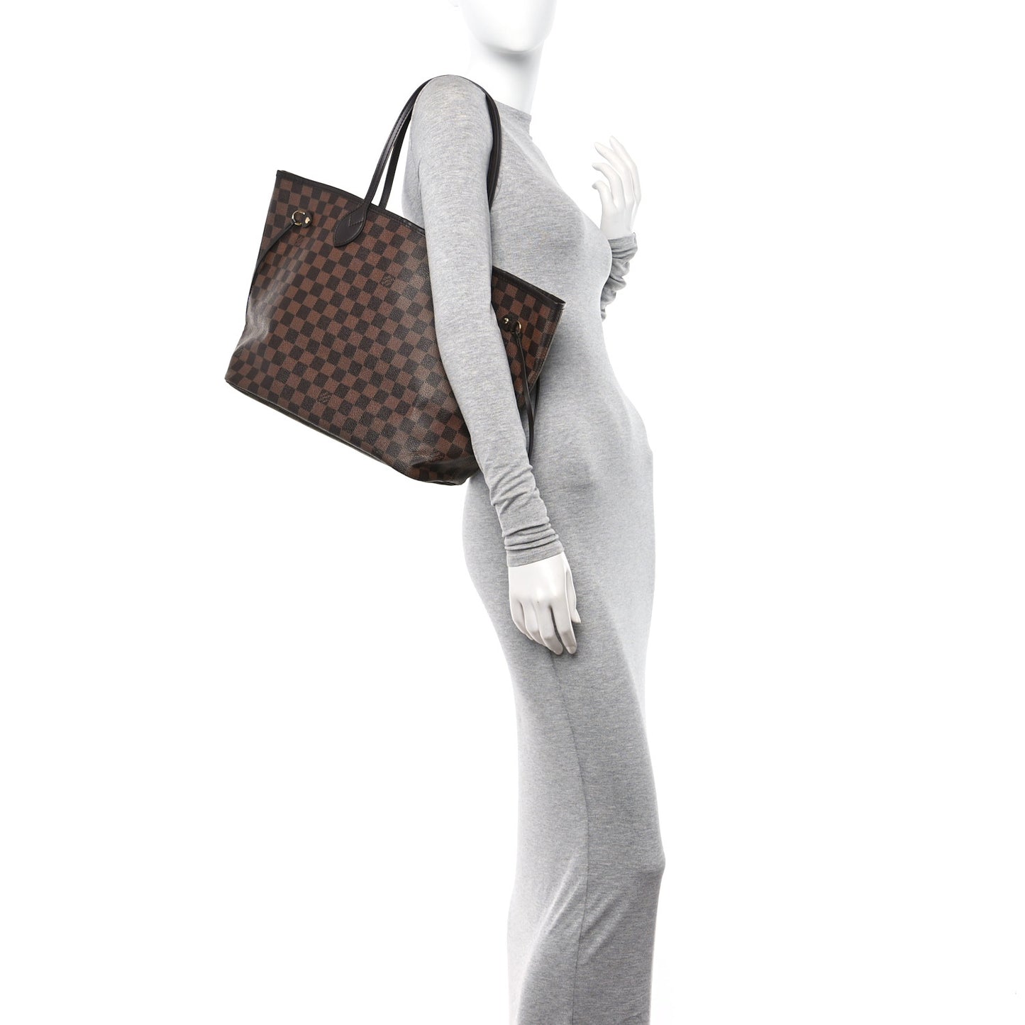 Damier Ebene Neo Neverfull MM Rose Ballerine