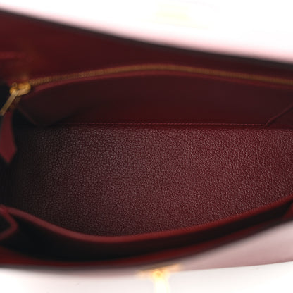 Hermes Epsom Kelly Sellier 25 Rouge H 4 of 10