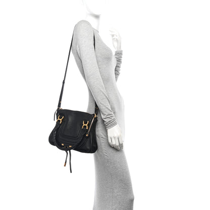 Chloe Calfskin Small Marcie Satchel Black 2 of 16