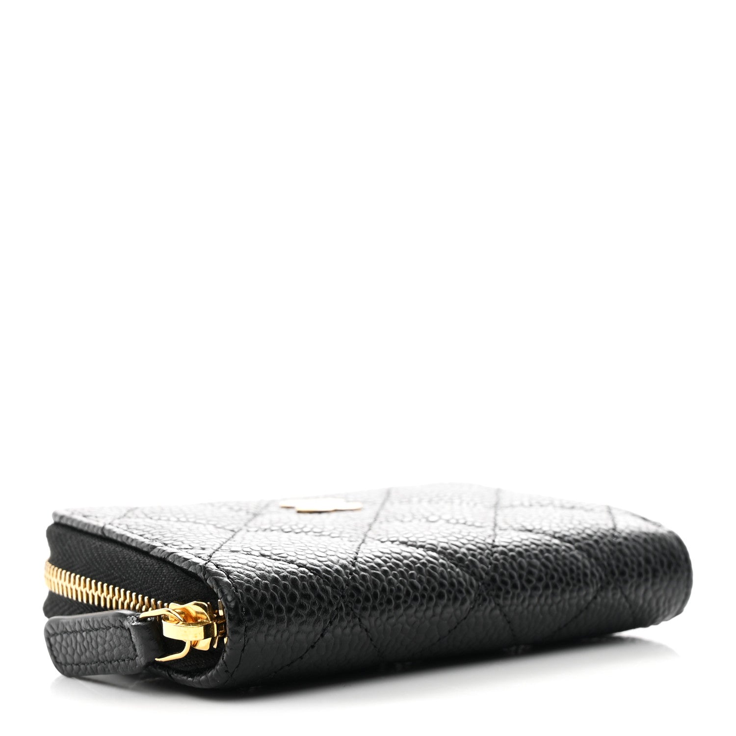 Chanel Caviar Quilted Zip Coin Purse Black 4 of 8