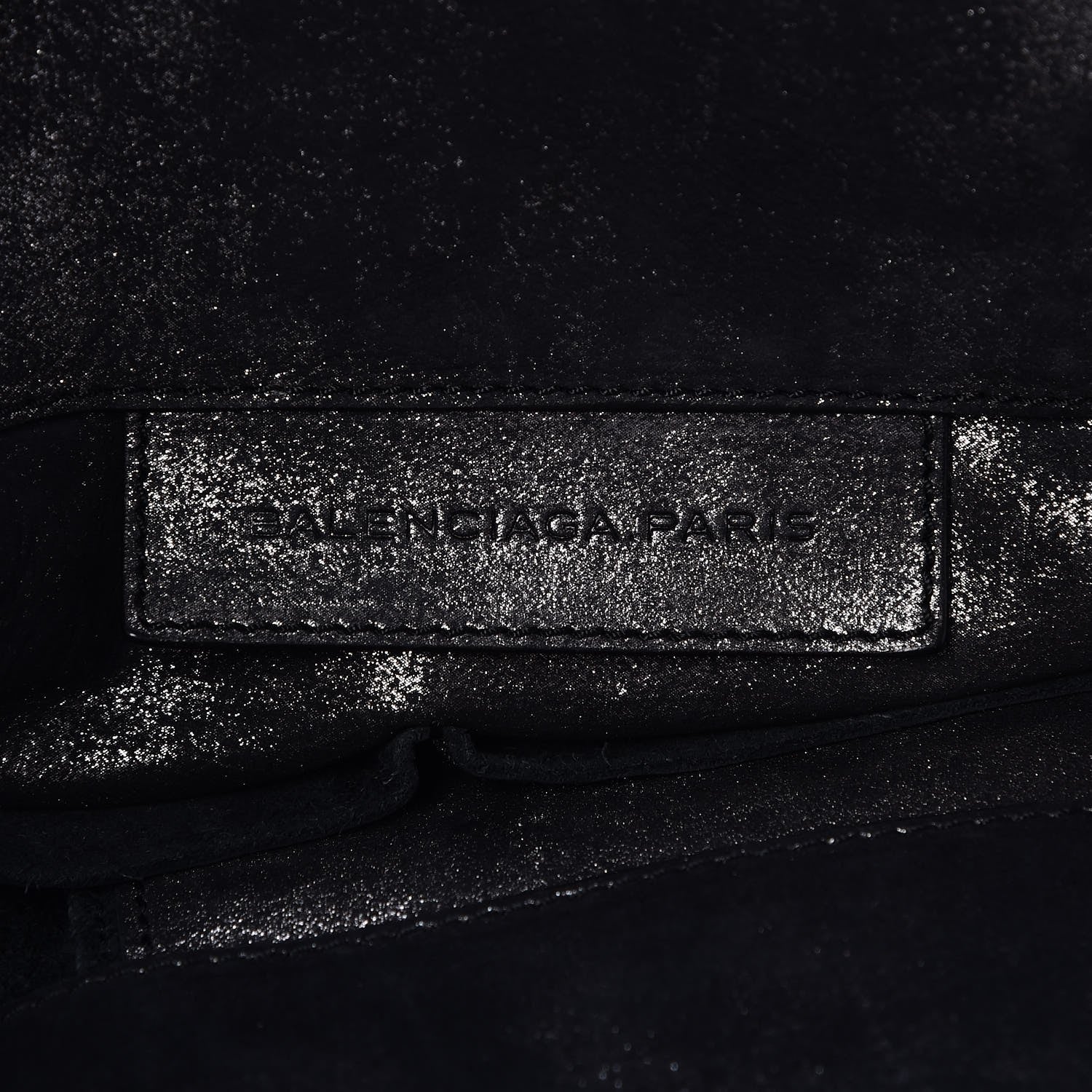 Balenciaga Metallic Calfskin Milkyway Papier A4 Tote Black 6 of 7