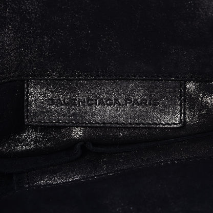 Balenciaga Metallic Calfskin Milkyway Papier A4 Tote Black 6 of 7