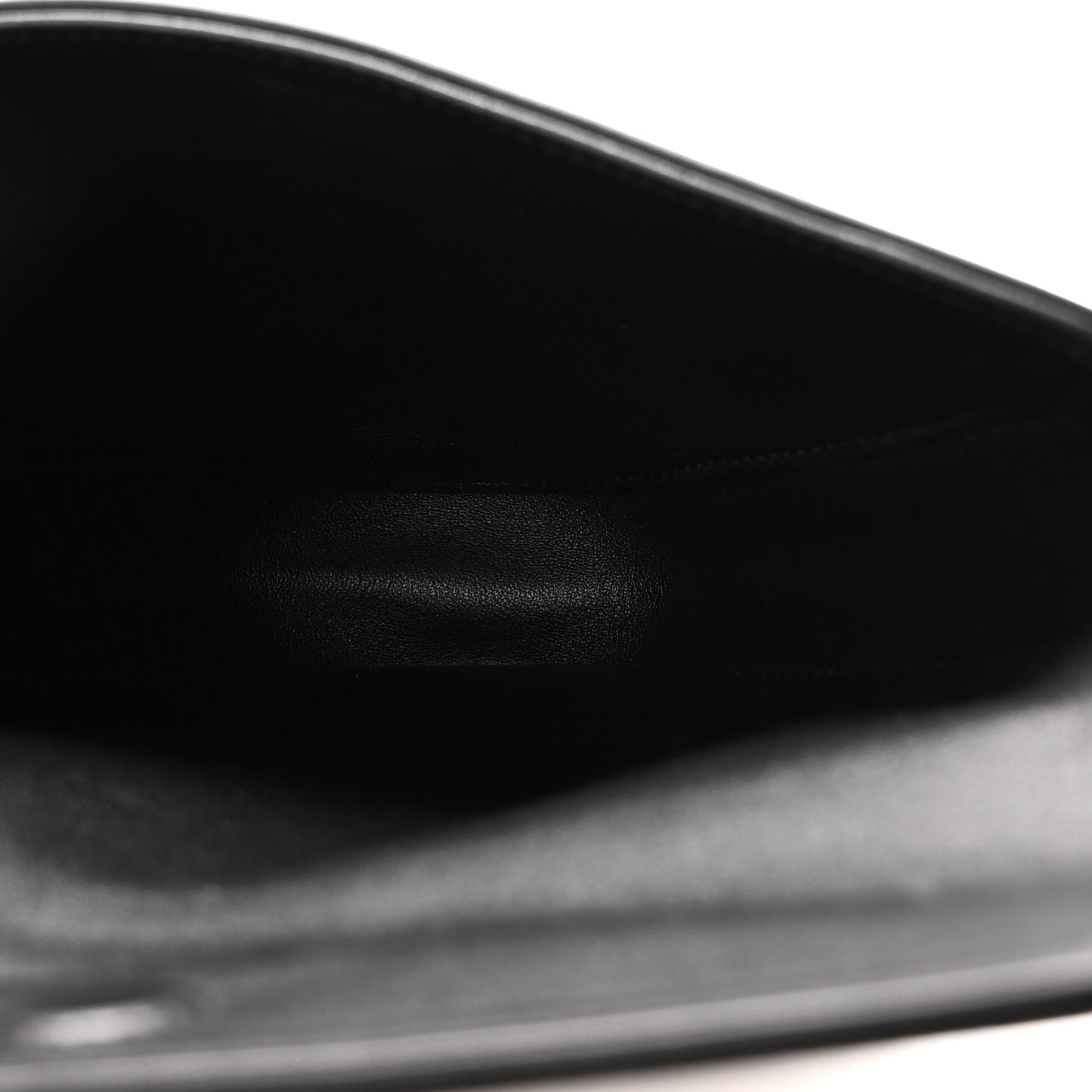 Smooth Calfskin Triangle Crossbody Bag Black