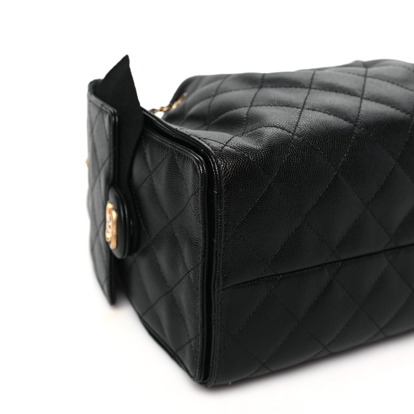 Caviar Quilted Small Chanel 25 Handbag Black