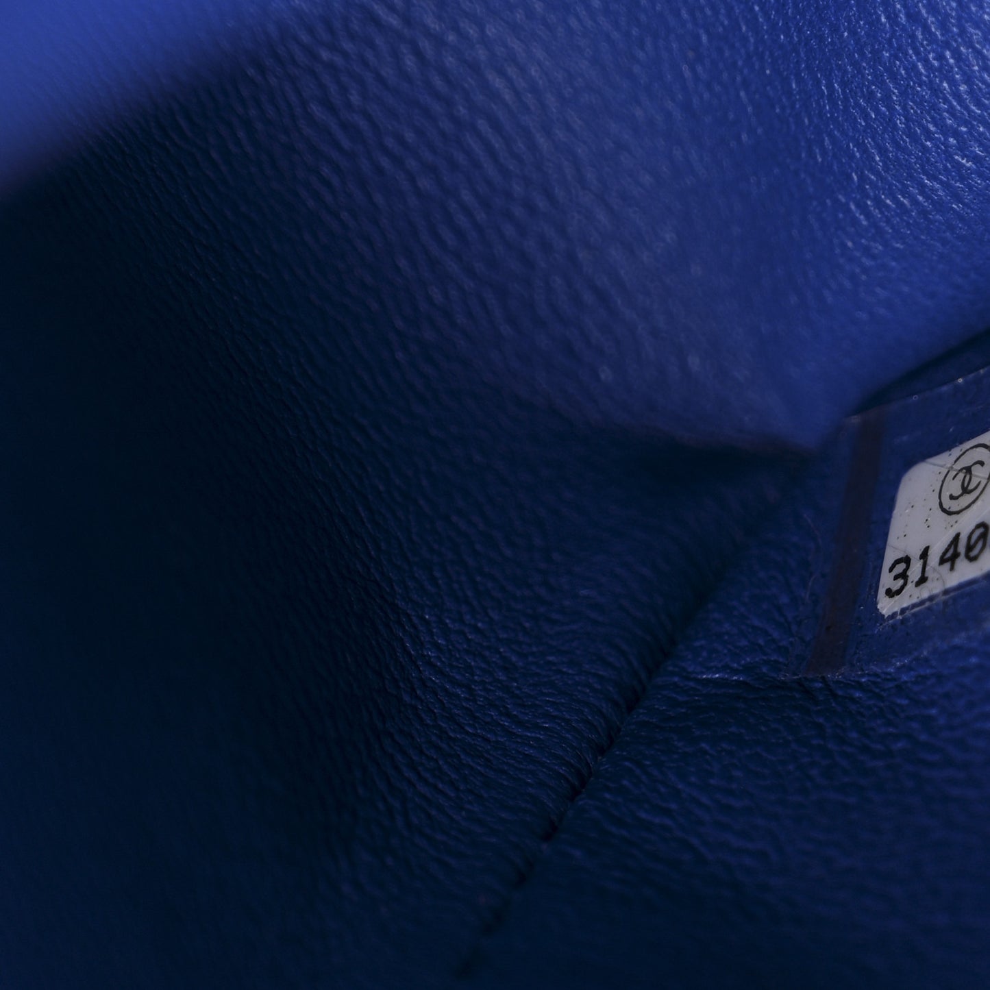 Lambskin Quilted Medium Double Flap Blue