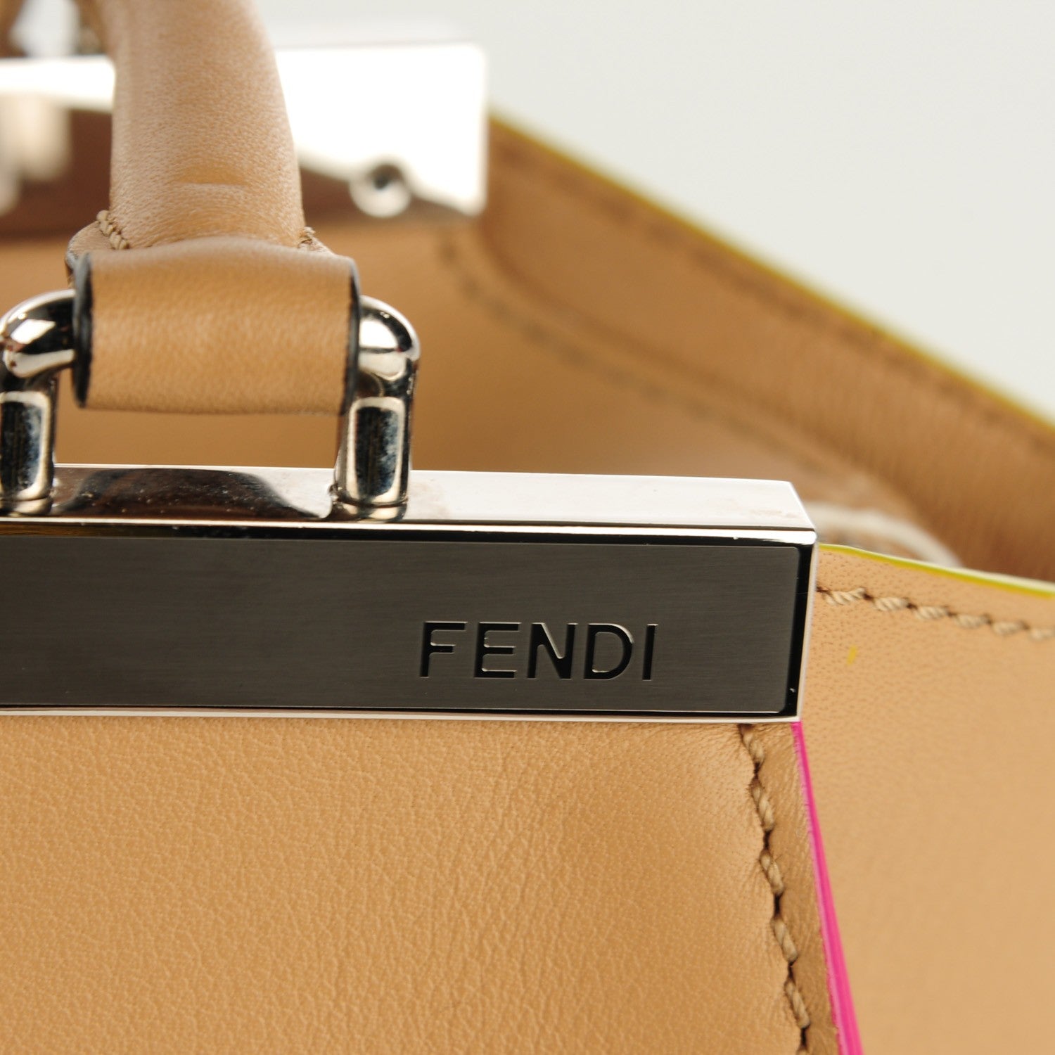 Fendi Vitello Dolce Mini 3Jours Tote Cuoio 8 of 8