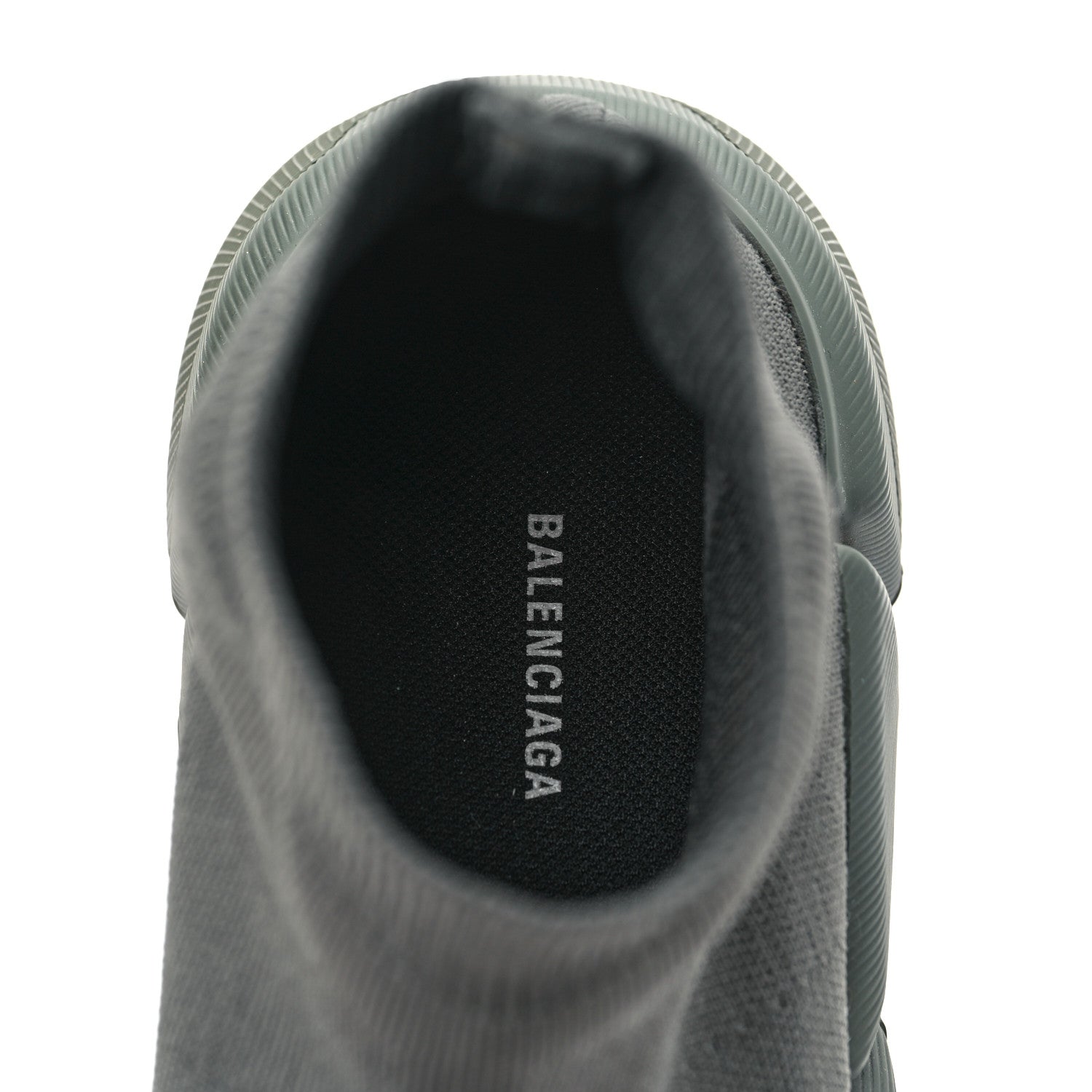 Balenciaga Technical 3D Recycled Knit Womens Speed 2.0 Sneakers 40 Monocolor Dark Kaki 7 of 7