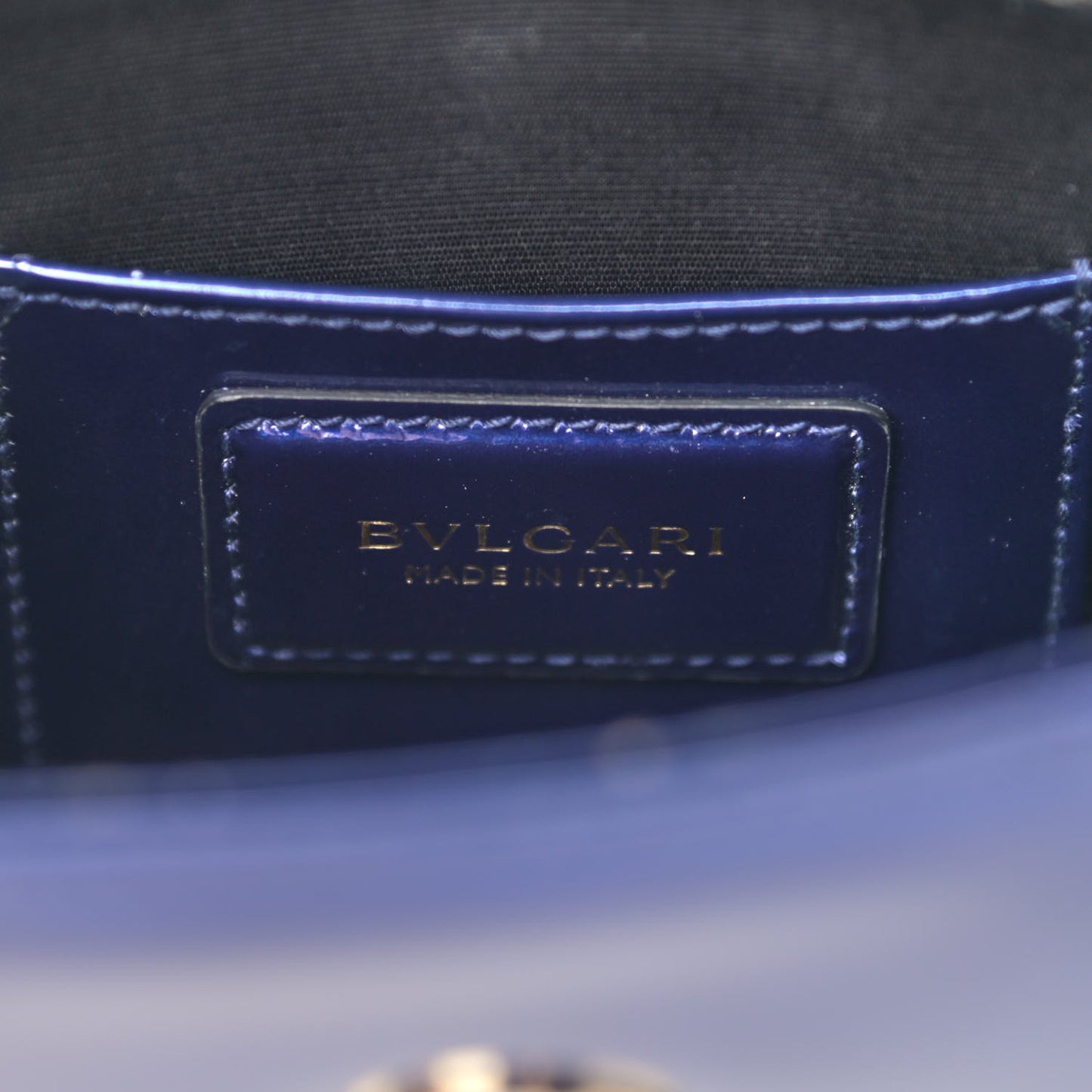 Patent Serpenti Forever Crossbody Blue