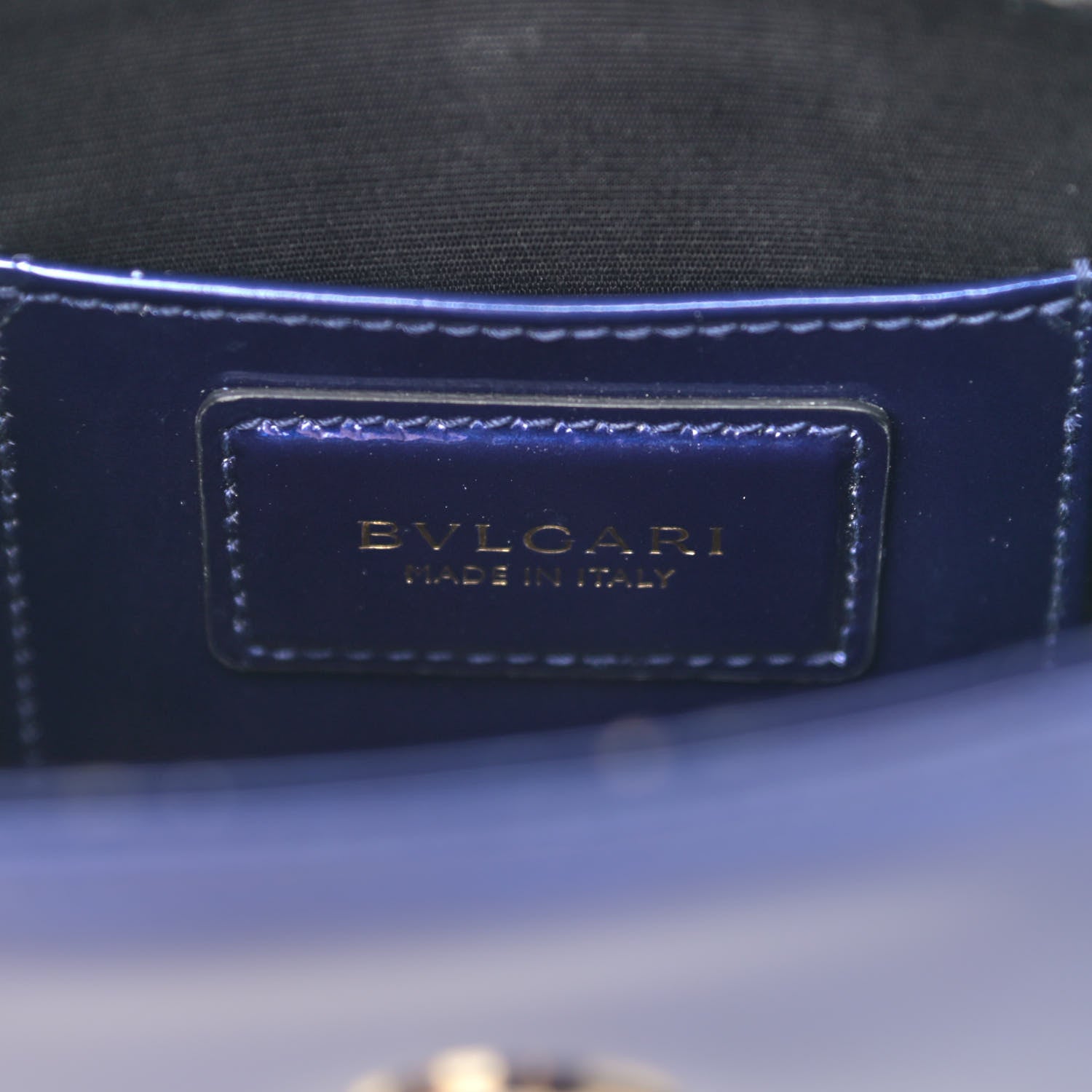 Bulgari Patent Serpenti Forever Crossbody Blue 6 of 10