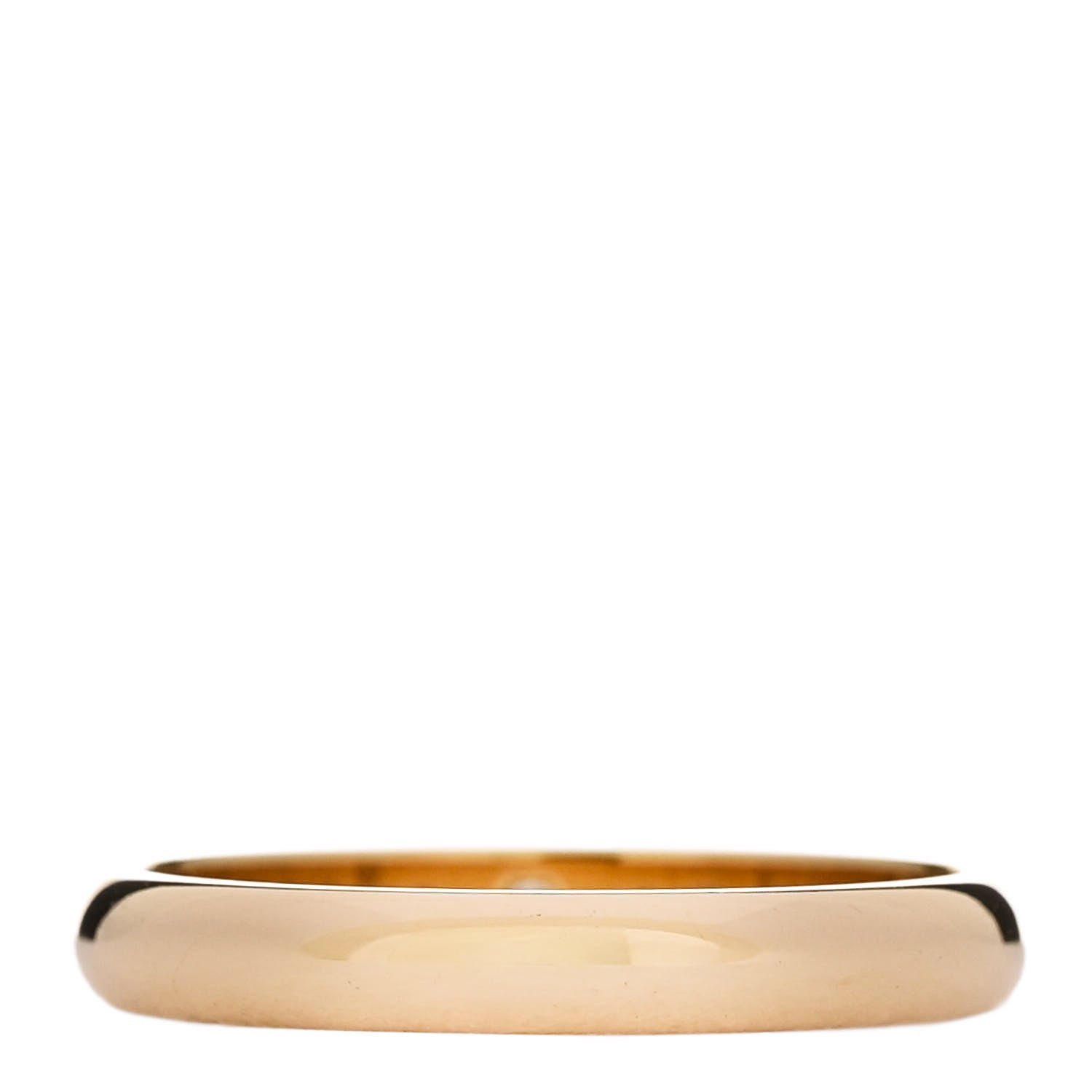 Cartier 18K Yellow Gold Diamond 2.6mm 1895 Wedding Band Ring 48 4.5 3 of 5