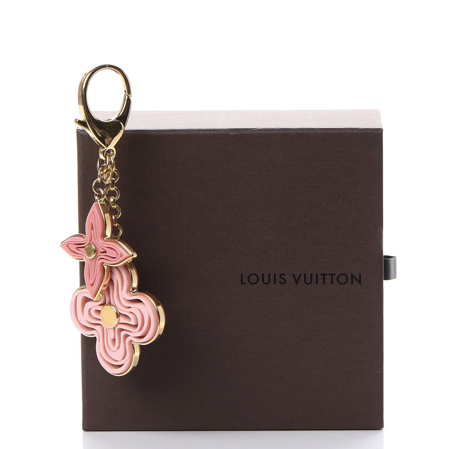 Louis Vuitton Resin Naif Bag Charm Rose 6 of 6