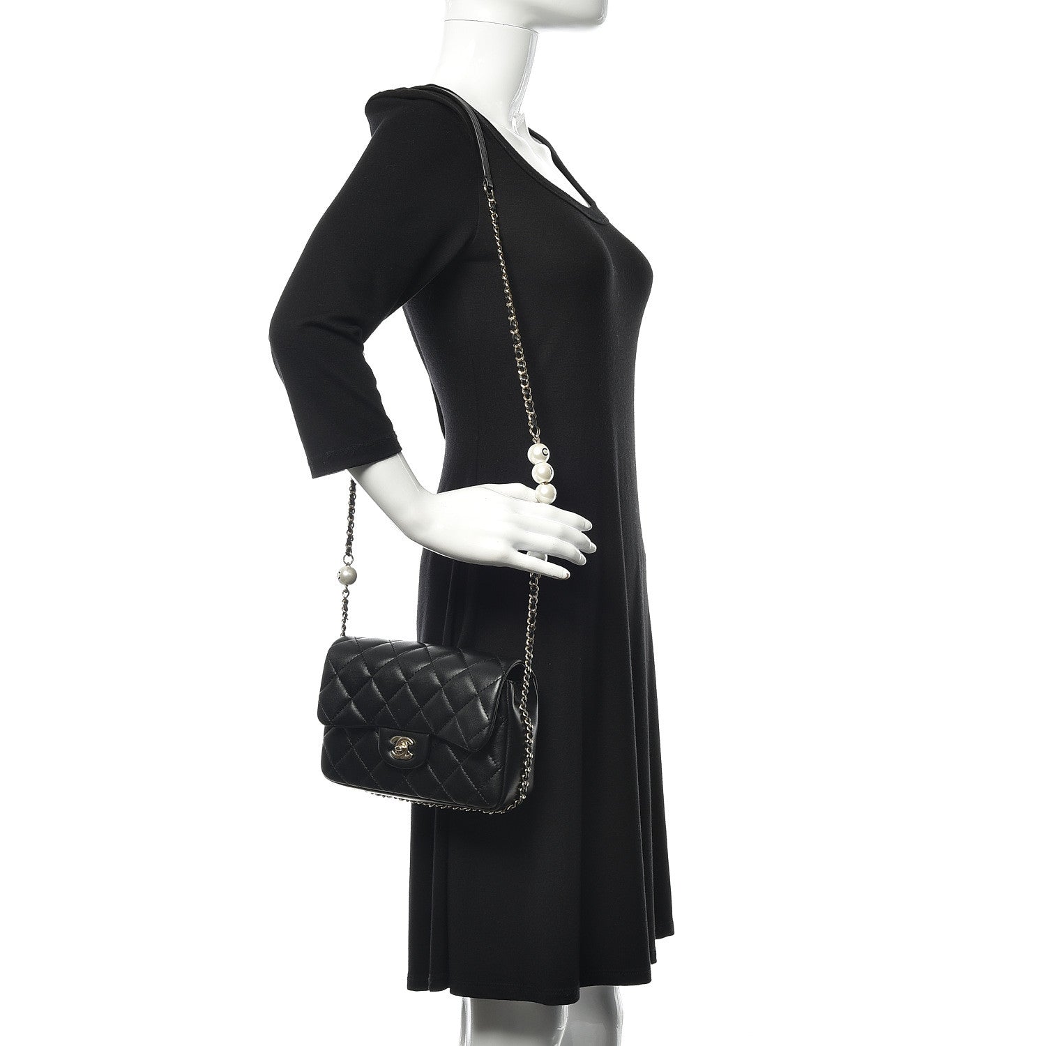 Chanel Lambskin Quilted Small My Precious Flap Black 2 of 10
