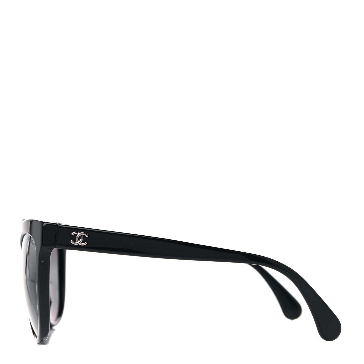 Chanel Acetate Cat Eye Sunglasses Black 3 of 7