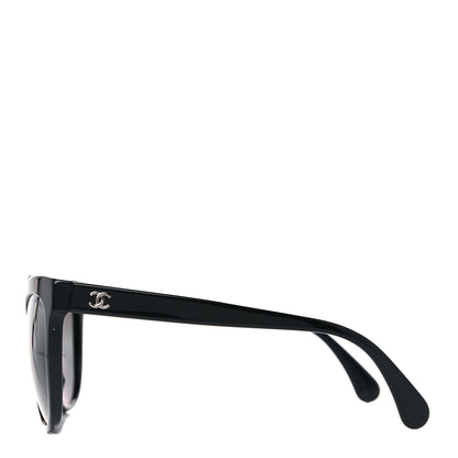 Chanel Acetate Cat Eye Sunglasses Black 3 of 7