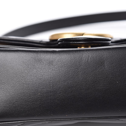 Gucci Calfskin Matelasse Mini GG Marmont Shoulder Bag Black 10 of 10