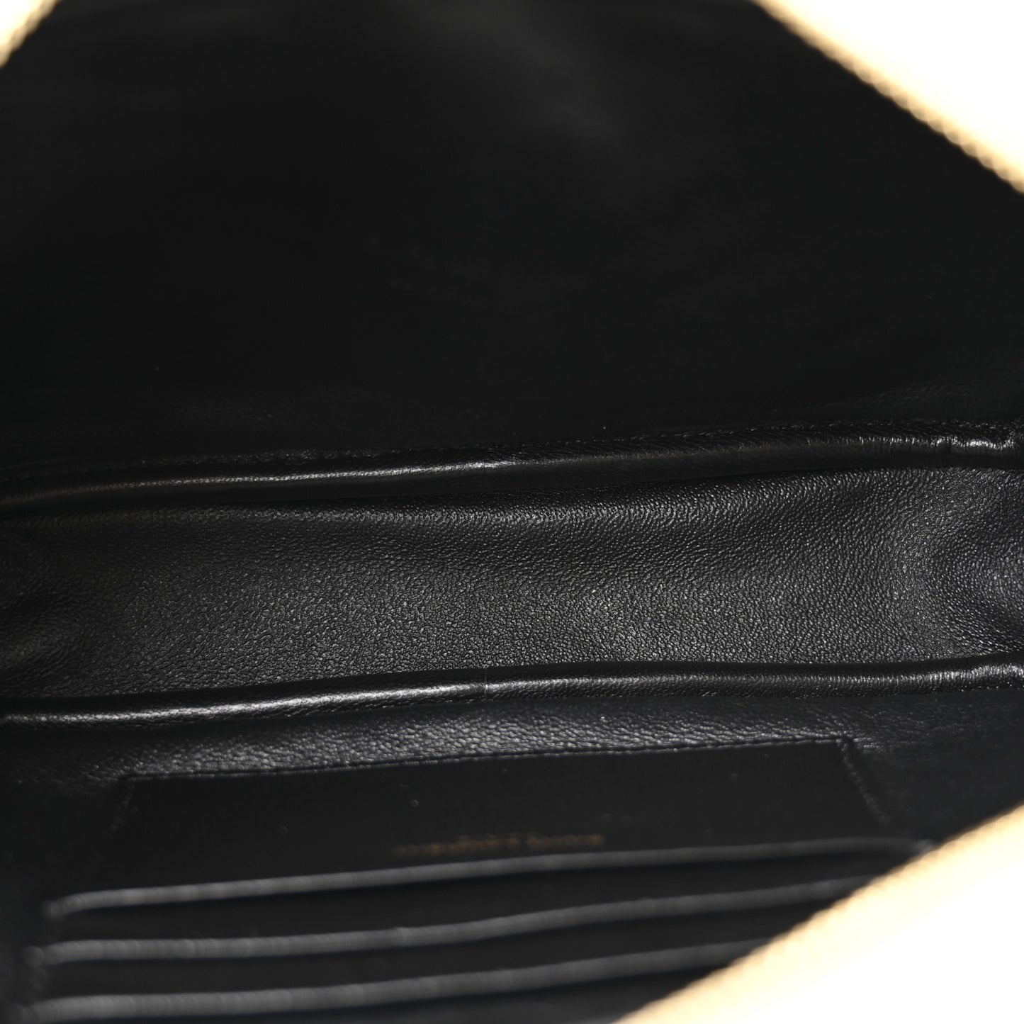 Grain De Poudre Matelasse Monogram Mini Lou Camera Bag Crema Soft