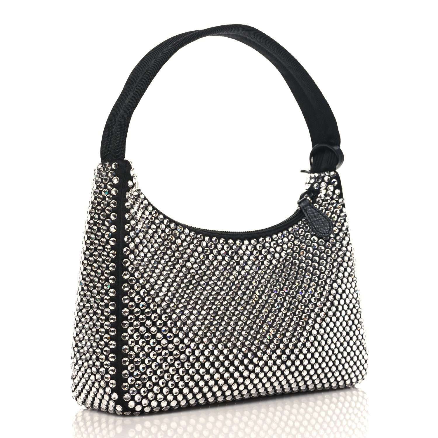 Prada Satin Crystal Mini Re-Edition 2000 Bag Cristal 3 of 10