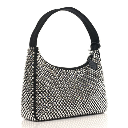 Prada Satin Crystal Mini Re-Edition 2000 Bag Cristal 3 of 10