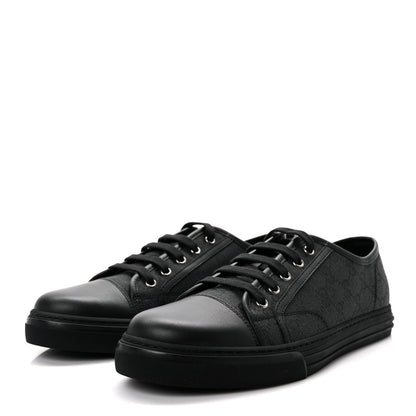 Gucci Monogram Mens Sneakers 9.5 Black Piombo 3 of 9